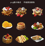华夫饼素材