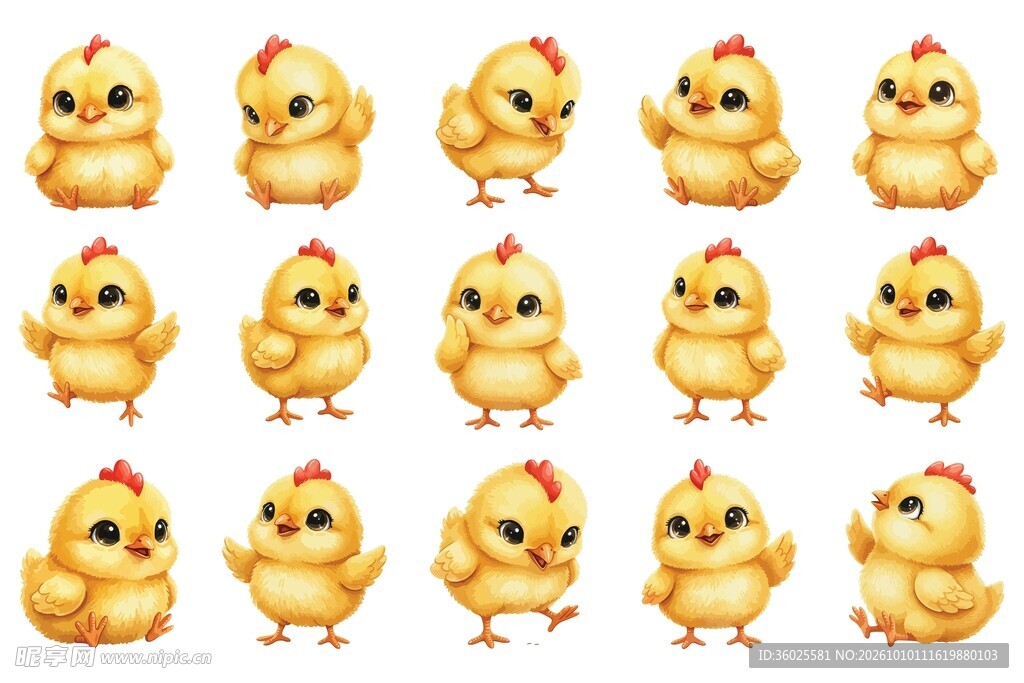 卡通小鸡合集