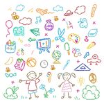 童趣手绘素材