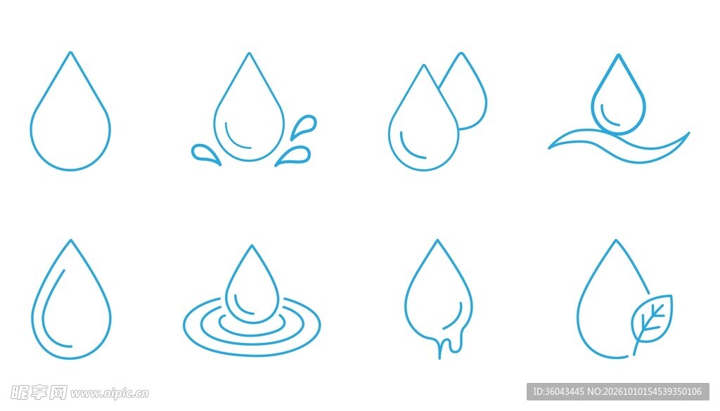 水滴图标合集