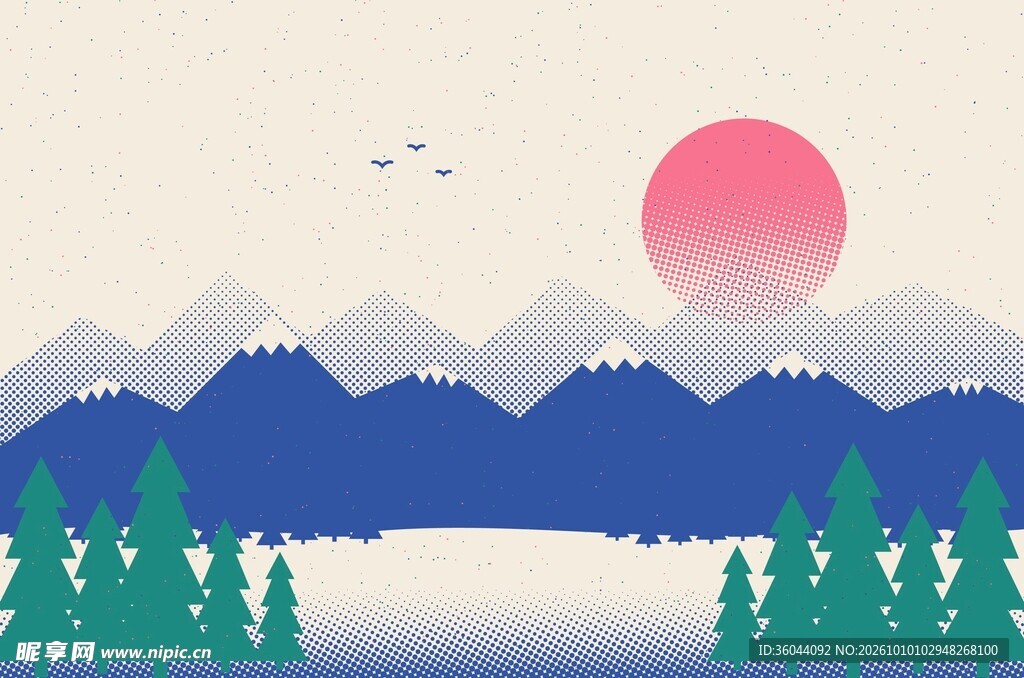 山水背景