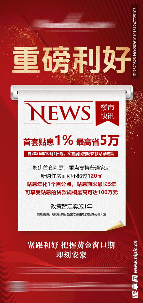 重磅利好活动宣传海报