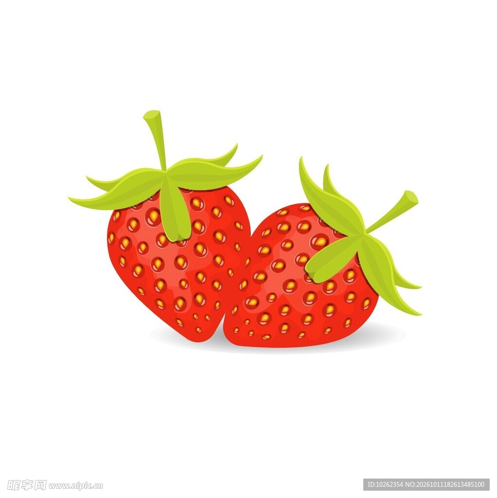 卡通草莓插画素材