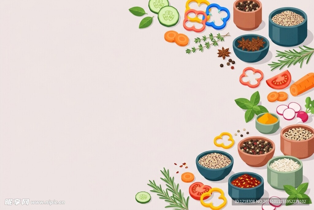 美食食材背景