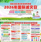 2026年国际减灾日宣传展板