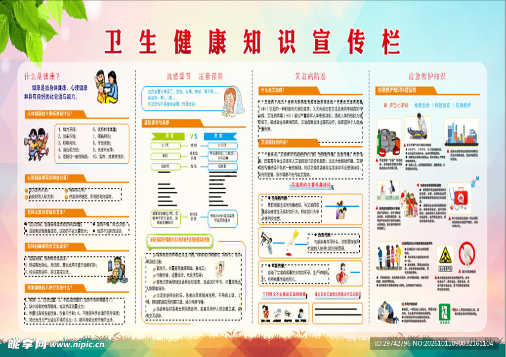 卫生健康知识宣传栏