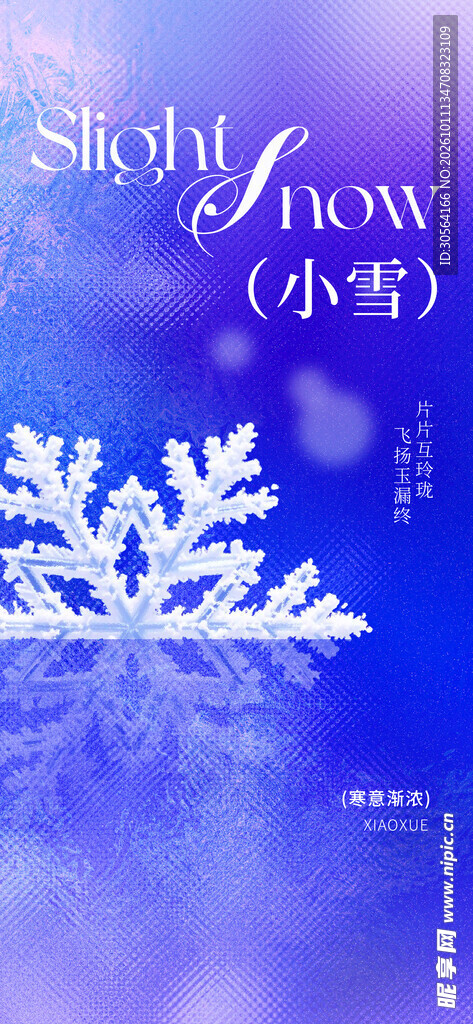 小雪节气创意海报