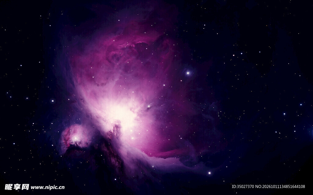 紫色梦幻深空星云