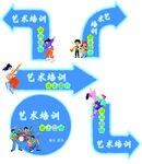 地贴导向 艺术