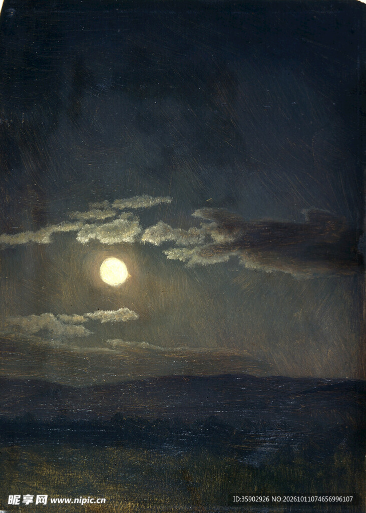 海上明月夜景