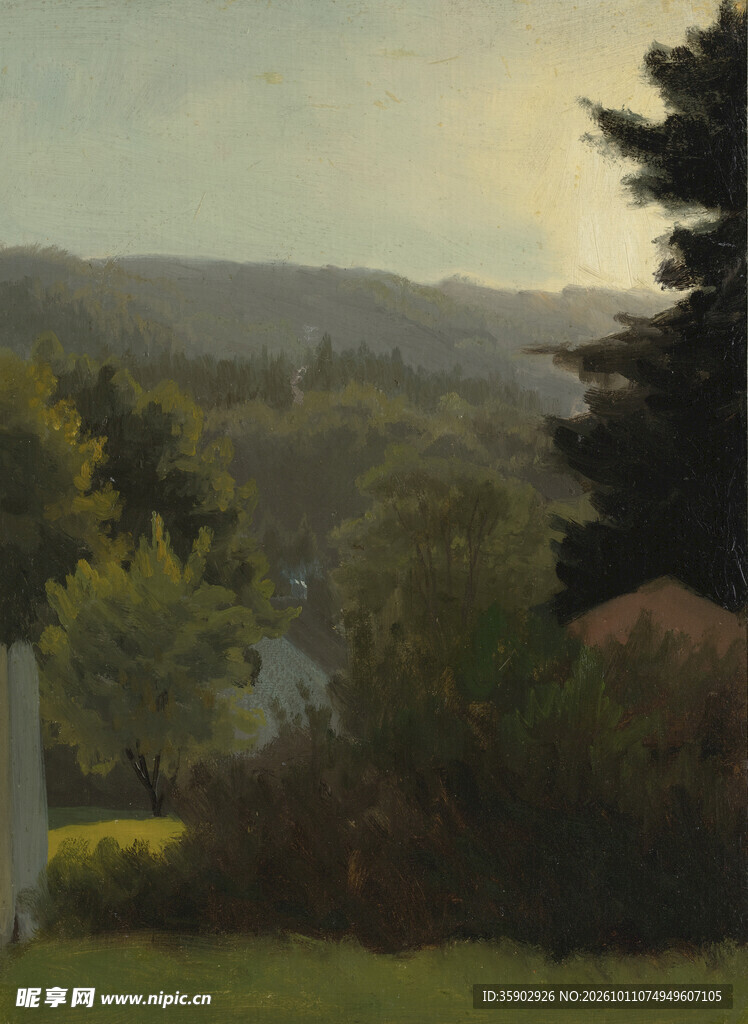 柔焦郊野山景