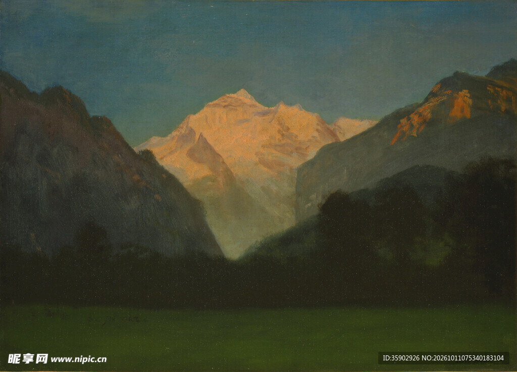 日照金山山野风光
