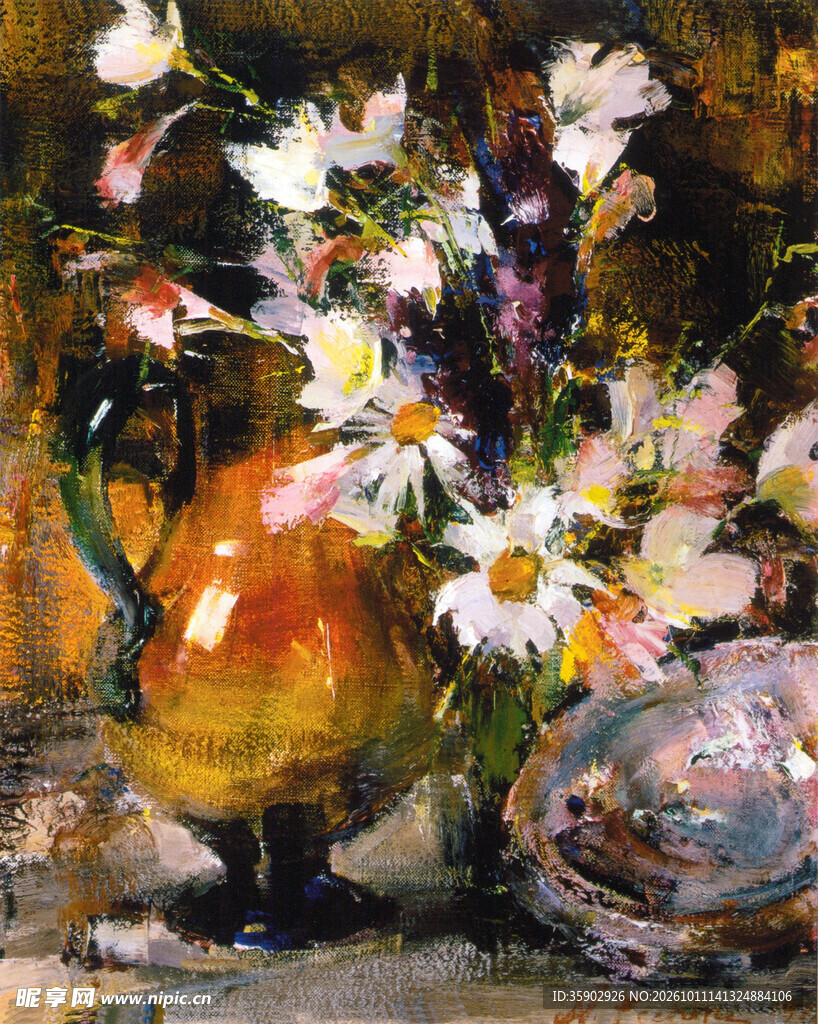 花卉静物油画