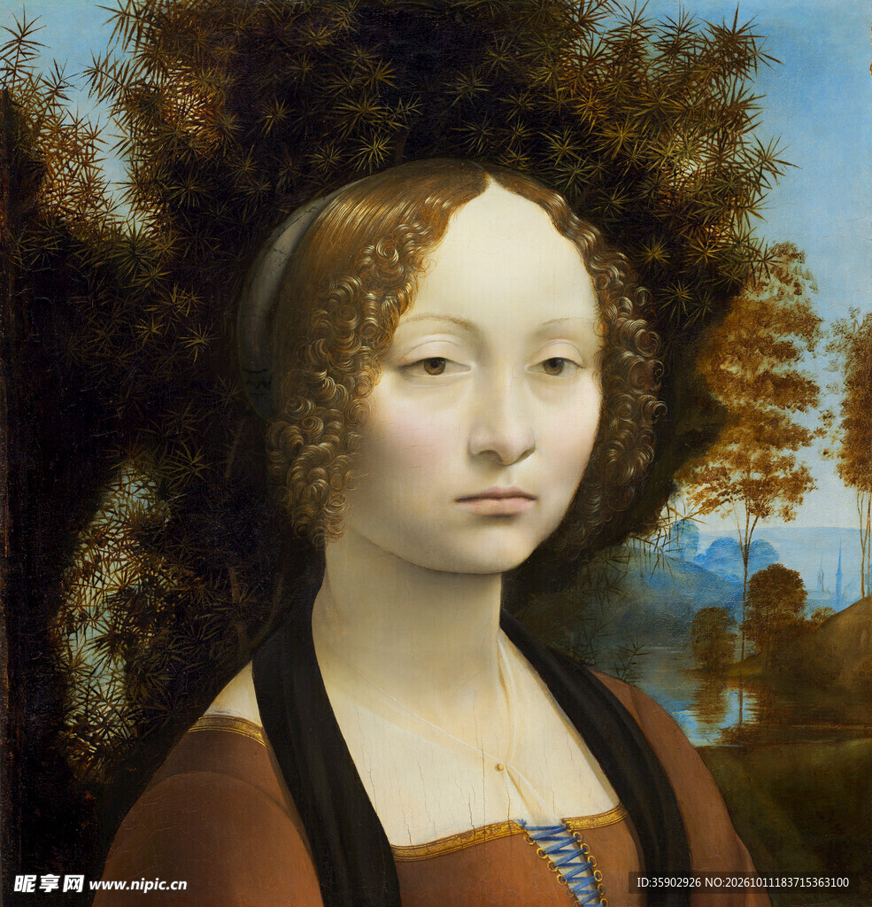 达芬奇经典女性肖像画