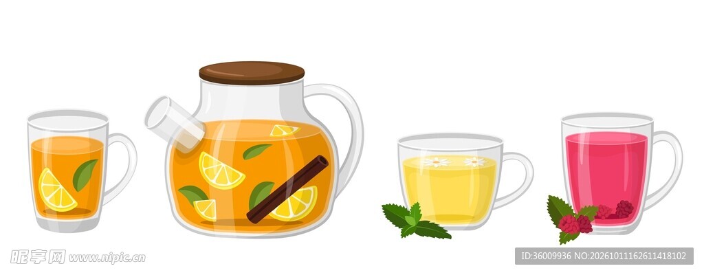 果茶插画合集