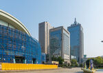 城市商务建筑群街景