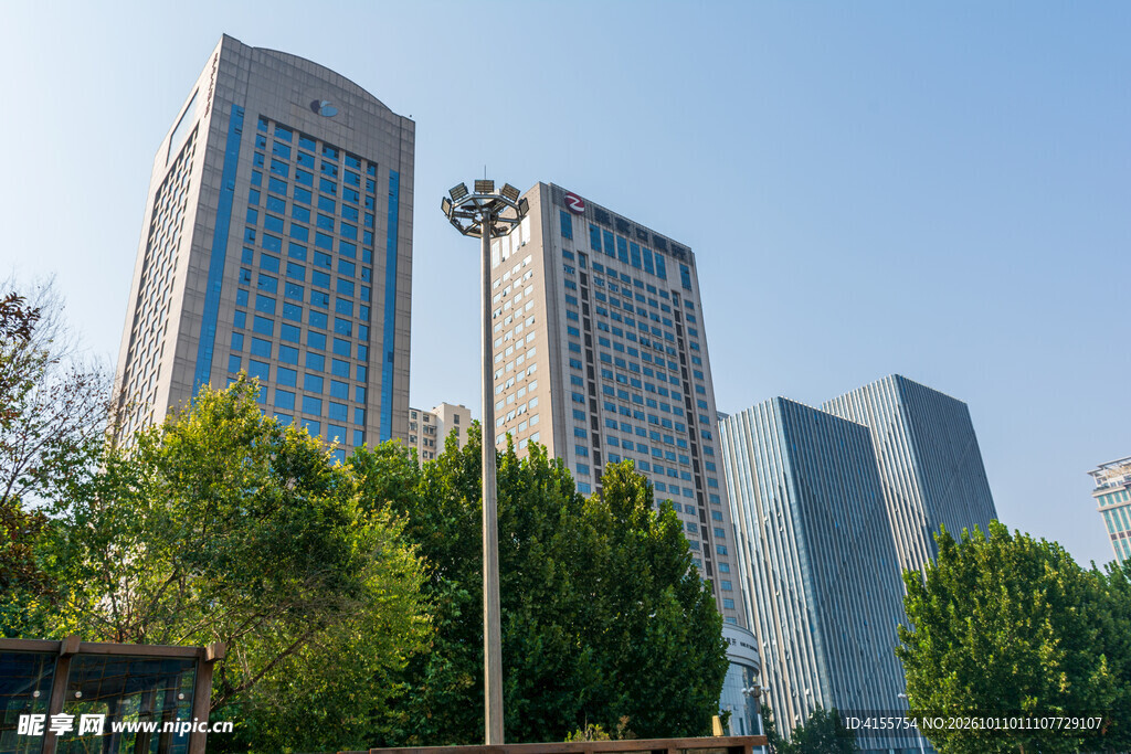 都市高层商务办公楼群