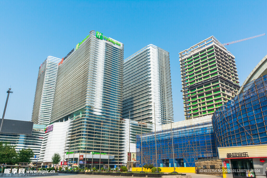 城市商务高楼建筑群
