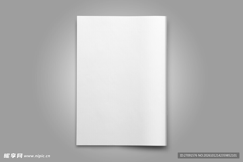 空白竖版画册样机