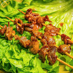 特色烤鸡胗串
