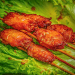 香辣烤鸡翅串