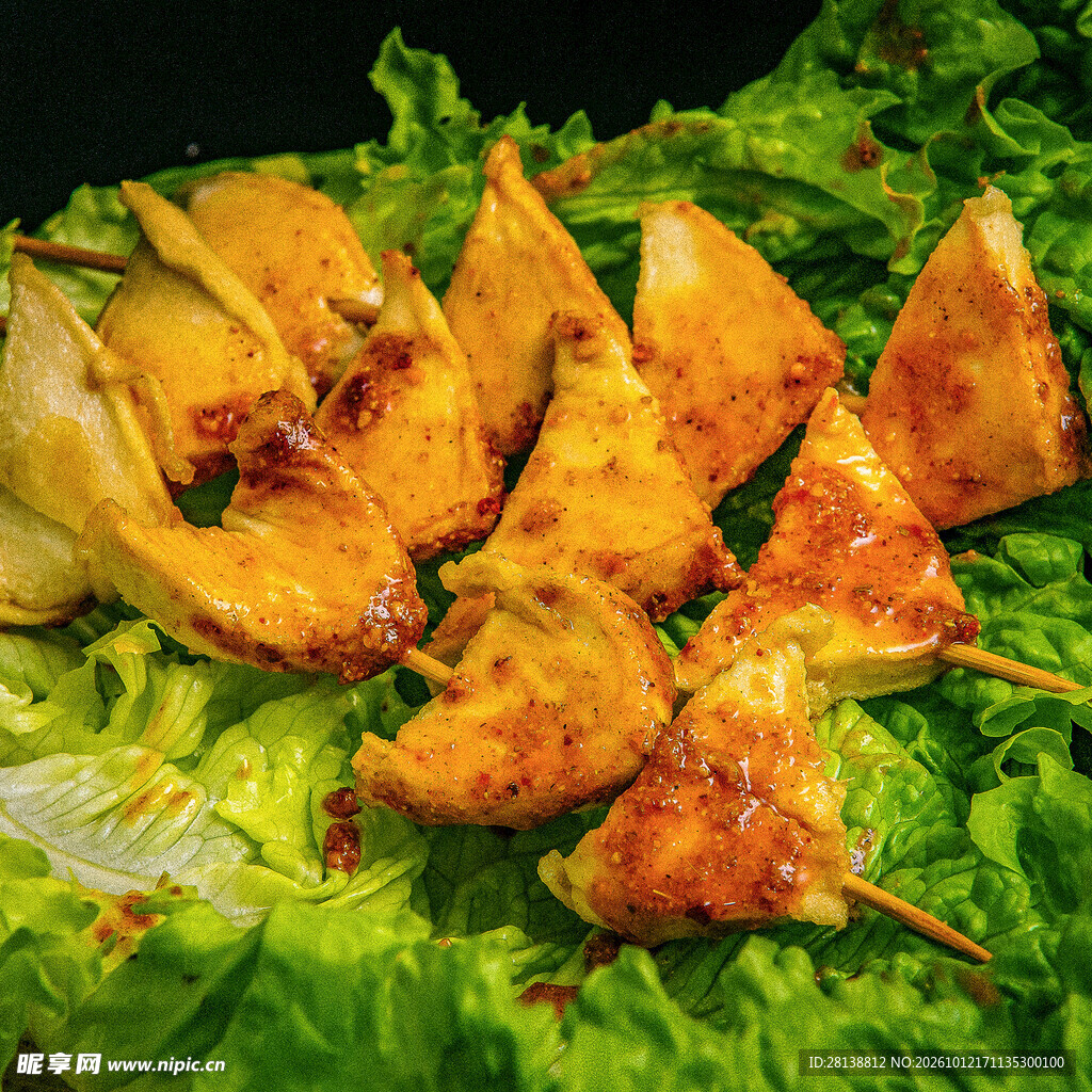 香烤三角豆干串