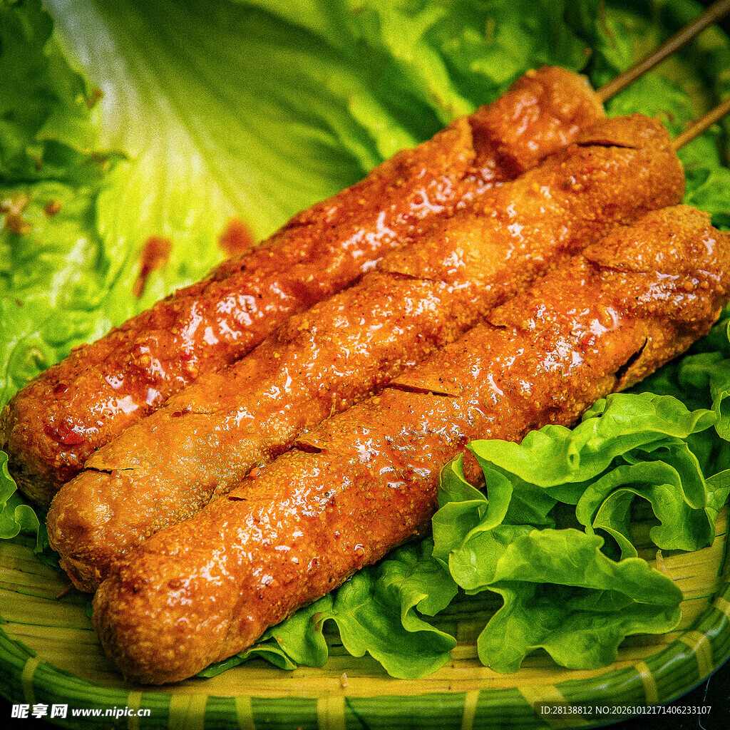 香烤火腿肠串