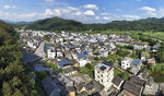 山乡村落航拍全景
