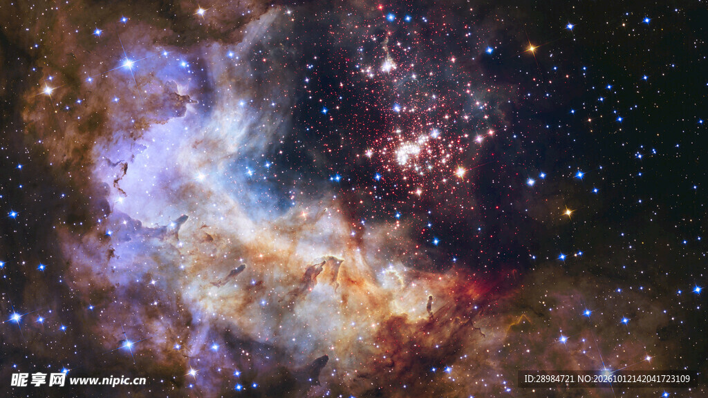 绚丽深空星云景观