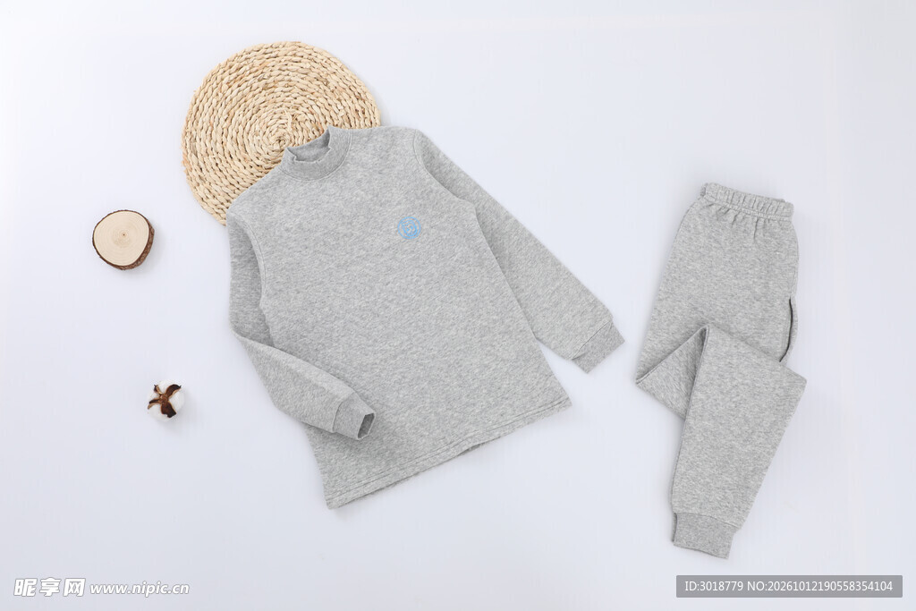 儿童灰色家居服套装