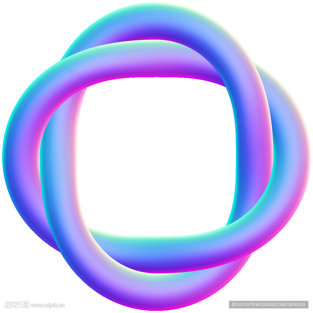 渐变3D几何 