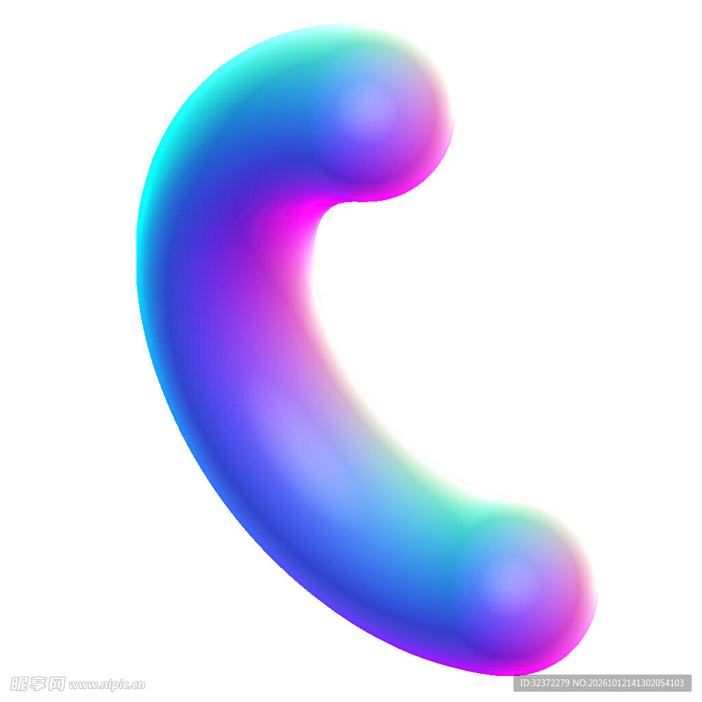 渐变3D几何   