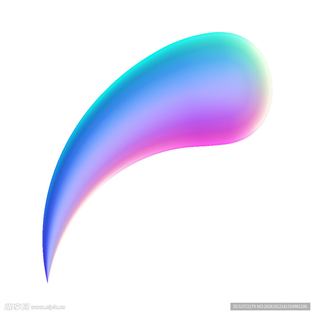 渐变3D几何  