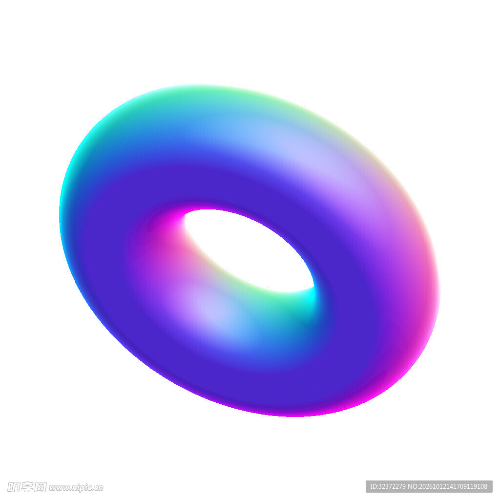 渐变3D几何 
