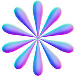 渐变3D几何  