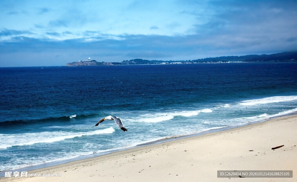 滨海沙滩海景风光