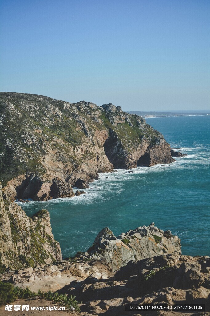 海岸悬崖海景风光