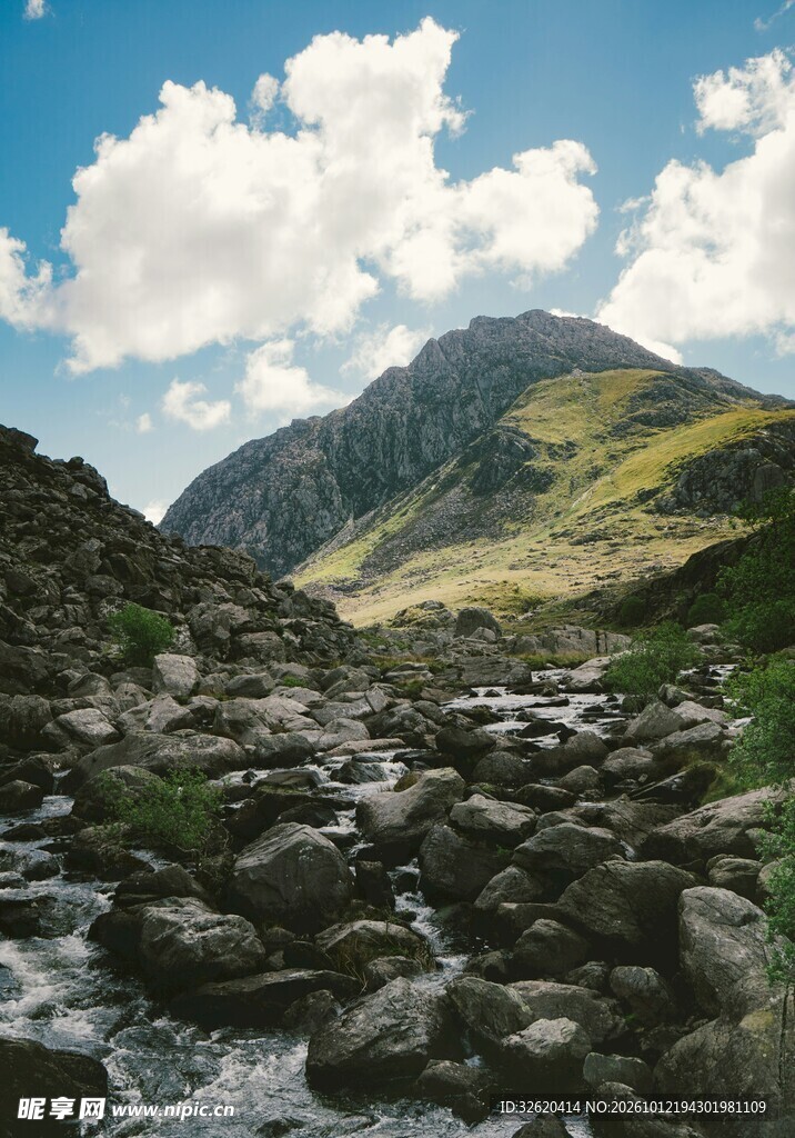山涧溪流山野自然风光