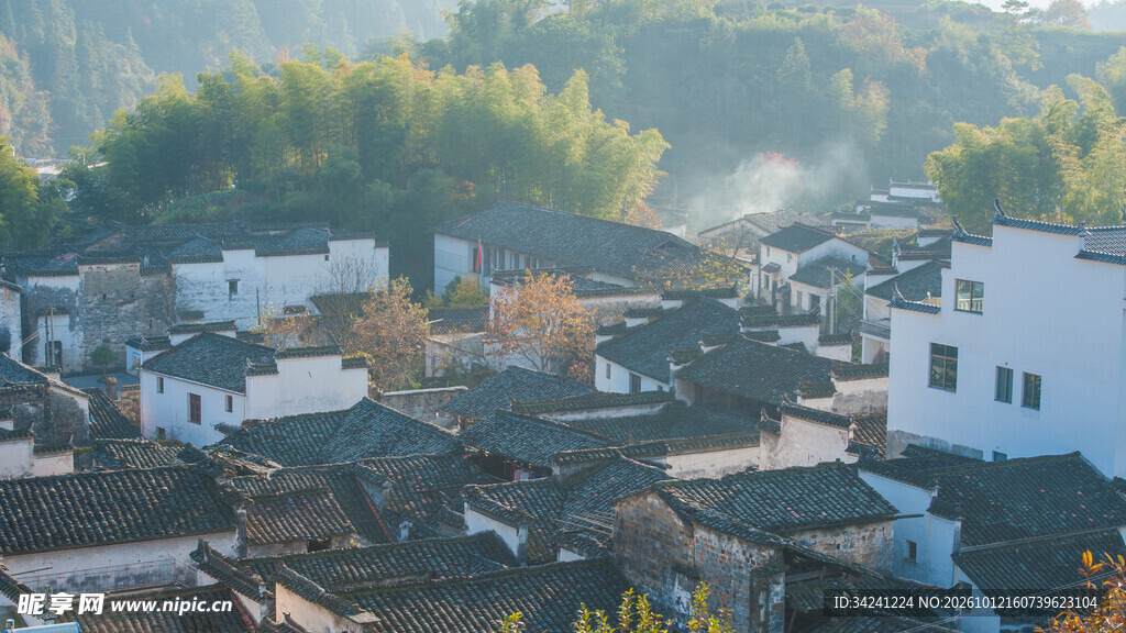 江南古村晨景