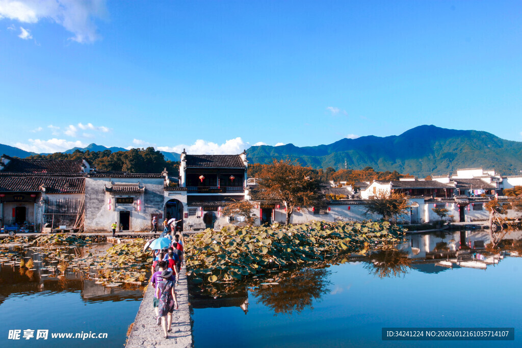 江南水乡古村风光