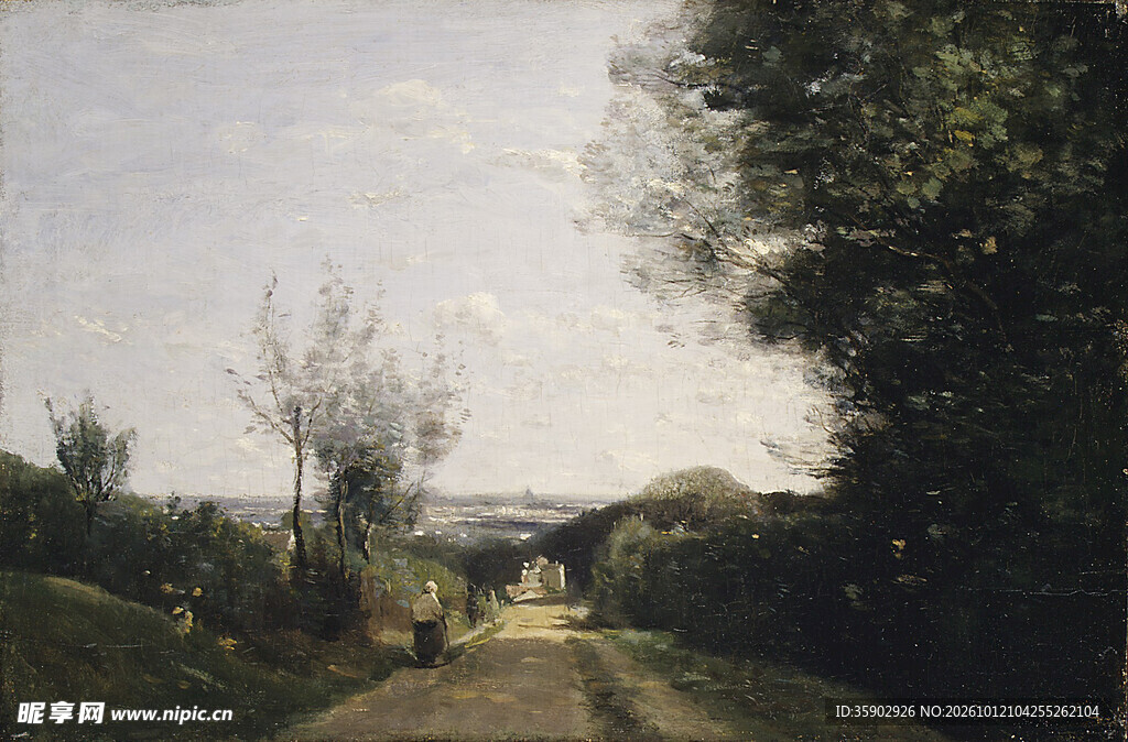 郊野乡间小路风景