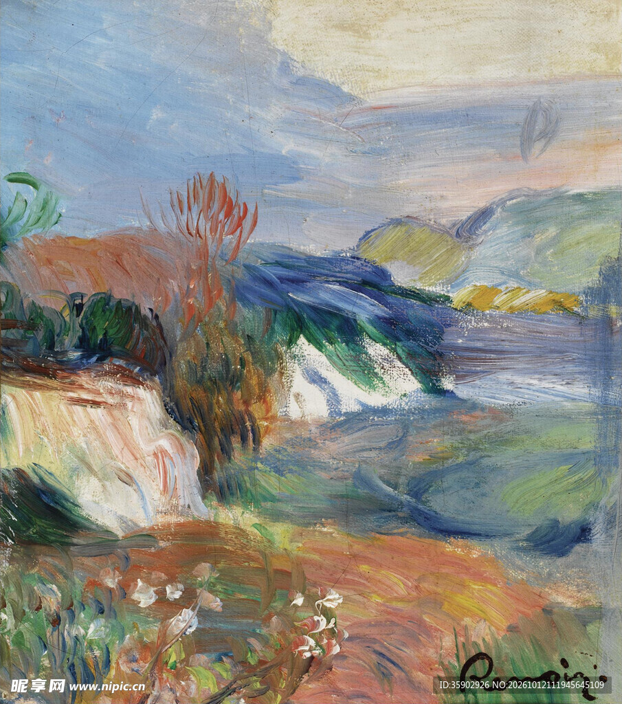 印象派郊野风景油画