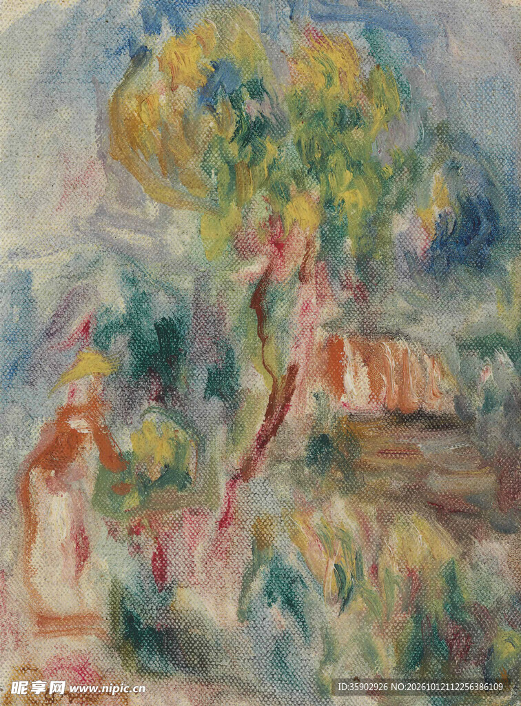 印象派乡村风景油画