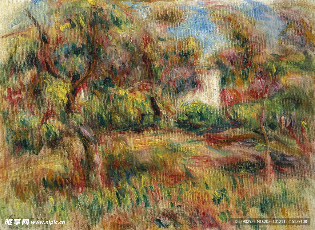 印象派郊野风景油画