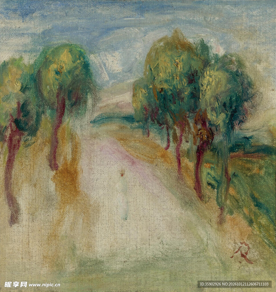 印象派郊野风景油画