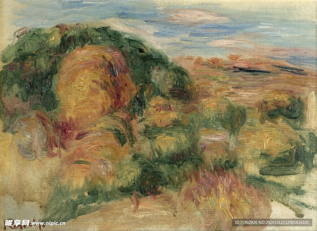 印象派郊野风景油画