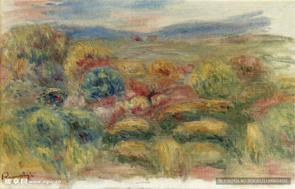 印象派郊野风景油画