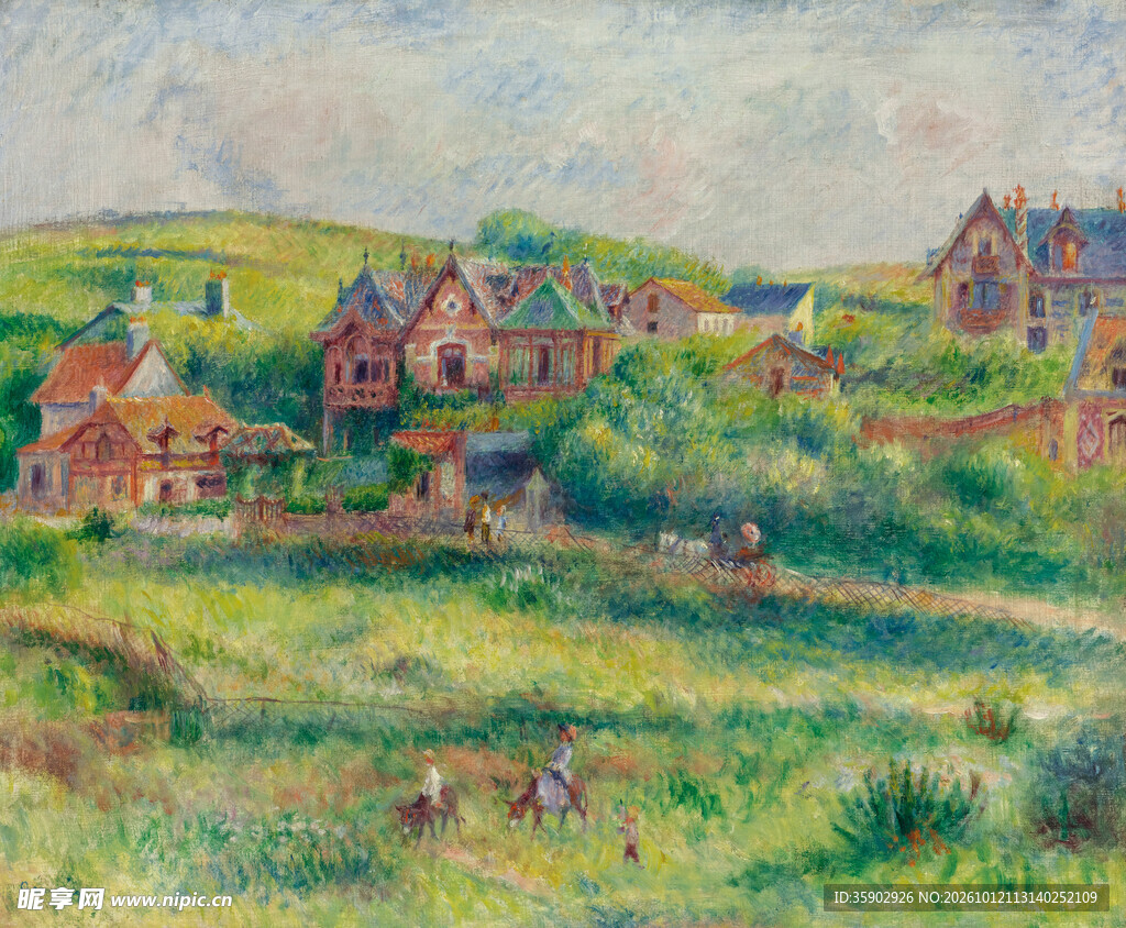 乡村田园风景油画