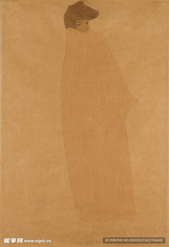 极简古风仕女古画