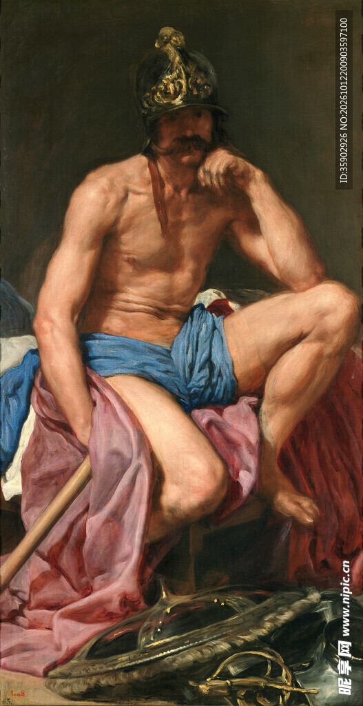 古典男性人物油画
